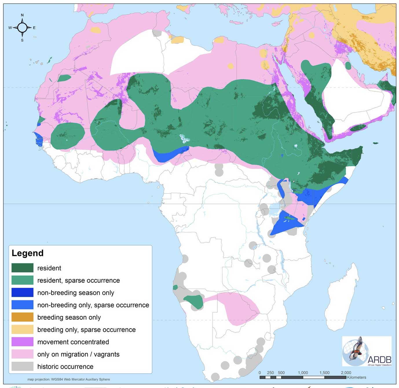 Egyptian Vulture range map